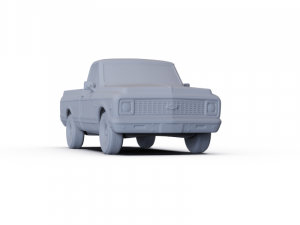 Chevrolet C10 Cheyenne Pickup 1971 PRE-SUPPORTED 3D मॉडल
