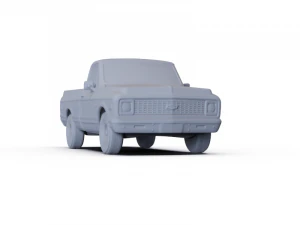 Chevrolet C10 Cheyenne Pickup 1971 PRE-SUPPORTED 3D Model