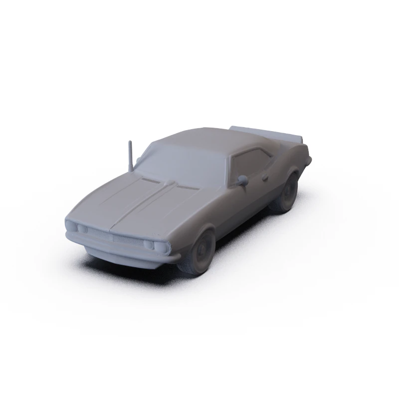 Chevrolet Camaro 1967 PRE-SUPPORTED 3D Model .c4d .max .obj .3ds .fbx .stl .blend 