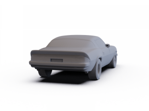 Chevrolet Camaro 1974 PRE-SUPPORTED Modello 3D