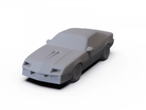 Chevrolet Camaro Z28 Coupe 1982 &Ouml;N DESTEKLİ 3D Model