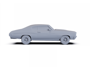 Chevrolet Chevelle SS 396 Hardtop Coupe 1970 PRE-SUPPORTED Modello 3D