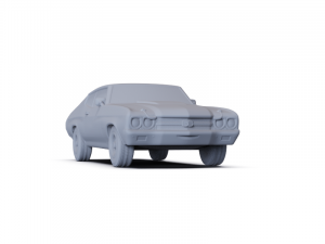 Chevrolet Chevelle SS 396 Hardtop Coupe 1970 PRE-SUPPORTED Modello 3D