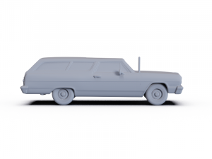 Chevrolet Chevelle Station Wagon 2door 1964 PRE-SUPPORTED 3D Model
