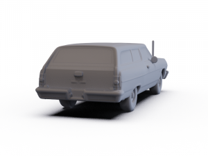 Chevrolet Chevelle Station Wagon 2door 1964 PRE-SUPPORTED 3D Model