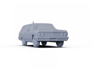 Chevrolet Chevelle Station Wagon 2door 1964 PRE-SUPPORTED 3D Model