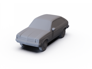 Chevrolet Chevette Coupe 1976 PRE-SUPPORTED 3D मॉडल