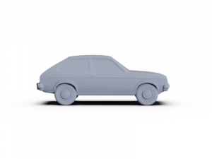 Chevrolet Chevette Coupe 1976 PRE-SUPPORTED 3D Model