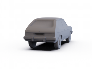 Chevrolet Chevette Coupe 1976 PRE-SUPPORTED 3D Model