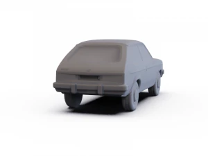 Chevrolet Chevette Coupe 1976 PRE-SUPPORTED 3D Model