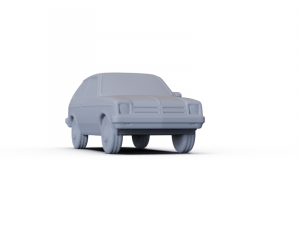 Chevrolet Chevette Coupe 1976 PRE-SUPPORTED 3D Model