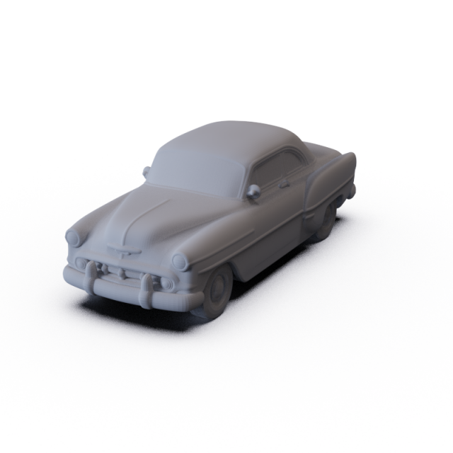 Chevrolet Club Coupe 1953 PRE-SUPPORTED Modello 3D .c4d .max .obj .3ds .fbx .stl .blend 