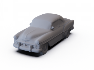 Chevrolet Club Coupe 1953 PRE-SUPPORTED 3D 모델
