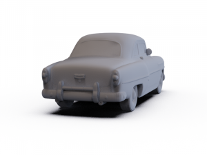 Chevrolet Club Coupe 1953 PRE-SUPPORTED Modello 3D