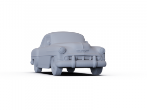 Chevrolet Club Coupe 1953 PRE-SUPPORTED Modello 3D