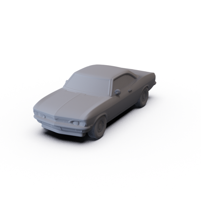 Chevrolet Corvair 1965 PRE-SUPPORTED 3D Model .c4d .max .obj .3ds .fbx .stl .blend 
