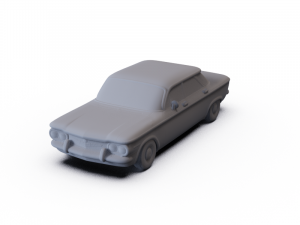 Chevrolet Corvair Sedan 1960 PRE-SUPPORTED 3D 模型