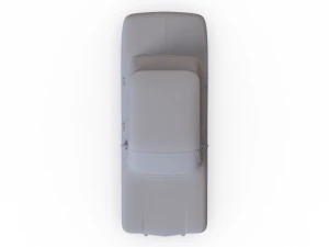 Chevrolet Corvair Sedan 1960 PRE-SUPPORTED 3D Model