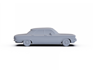 Chevrolet Corvair Sedan 1960 PRE-SUPPORTED 3D 모델