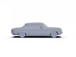 Chevrolet Corvair Sedan 1960 PRE-SUPPORTED 3D Model
