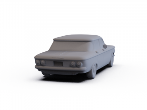 Chevrolet Corvair Sedan 1960 PRE-SUPPORTED 3D 모델