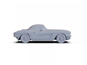 Chevrolet Corvette 1962 PRE-SUPPORTED 3D Model