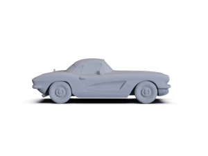 Chevrolet Corvette 1962 PRE-SUPPORTED 3D Model