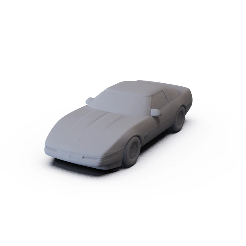 Chevrolet Corvette Coupe 1996 PRE-SUPPORTED 3D Model .c4d .max .obj .3ds .fbx .stl .blend 