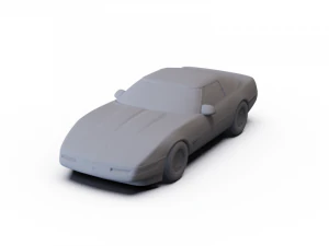 쉐보레 콜벳 쿠페 1996 사전 지원됨 3D 모델