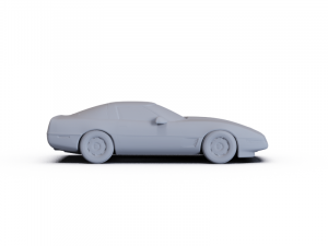 Chevrolet Corvette Coupe 1996 PRE-SUPPORTED 3D मॉडल