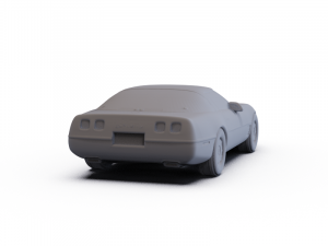 Chevrolet Corvette Coupe 1996 PRE-SUPPORTED 3D मॉडल
