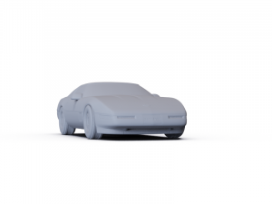 Chevrolet Corvette Coupe 1996 PRE-SUPPORTED 3D मॉडल