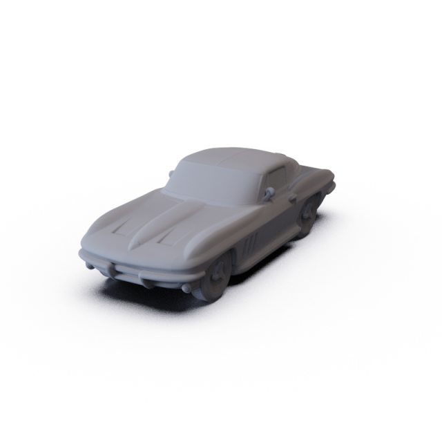 Chevrolet Corvette StingRay 1965 PRE-SUPPORTED 3D 모델 .c4d .max .obj .3ds .fbx .stl .blend 
