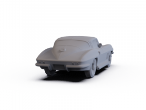 Chevrolet Corvette StingRay 1965 PRE-SUPPORTED 3D 모델