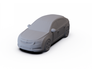 Chevrolet Cruze Hatchback 2012 PRE-SUPPORTED 3D Model