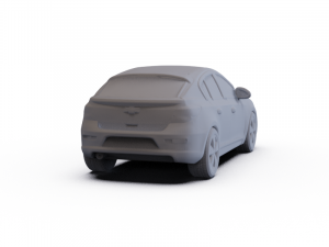 Chevrolet Cruze Hatchback 2012 PRE-SUPPORTED 3D Model
