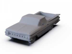 Chevrolet El Camino 1959 PRE-SUPPORTED Modelo 3D