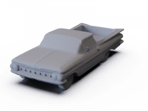 Chevrolet El Camino 1959 PRE-Supportata Modello 3D