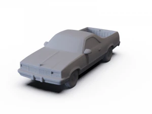 쉐보레 엘 카미노 1982 사전 지원됨 3D 모델