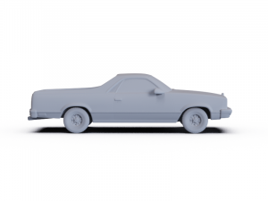 Chevrolet El Camino 1982 PRE-SUPPORTED 3D Model
