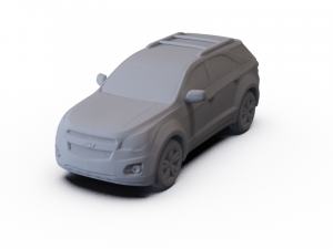 Chevrolet Equinox 2010 PRE-SUPPORTED 3D Model