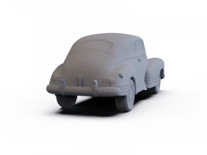 Chevrolet Fleetline 2door Aero Sedan 1948 PRE-SUPPORTED 3D Model