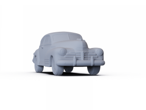 Chevrolet Fleetline 2door Aero Sedan 1948 PRE-SUPPORTED 3D Model
