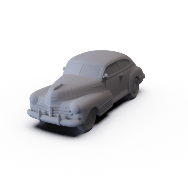 Chevrolet Fleetline Aero Sedan 1948 PRE-SUPPORTED 3D Model .c4d .max .obj .3ds .fbx .stl .blend 