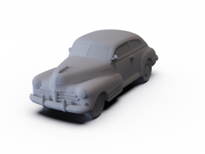 Chevrolet Fleetline Aero Sedan 1948 PRE-SUPPORTED 3D Model