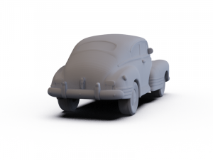 Chevrolet Fleetline Aero Sedan 1948 PRE-SUPPORTED 3D Model