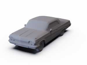 Chevrolet Impala SS 409 1962 PRE-SUPPORTED Modelo 3D
