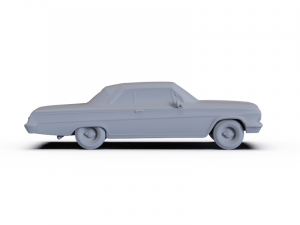 Chevrolet Impala SS 409 1962 PRE-SUPPORTED 3D Модель