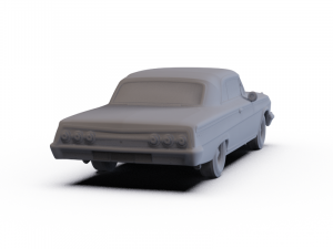Chevrolet Impala SS 409 1962 PRE-SUPPORTED 3D Модель