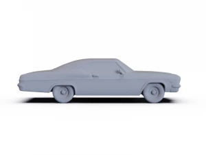 Chevrolet Impala SS SportCoupe 1966 PRE-SUPPORTED 3D Model